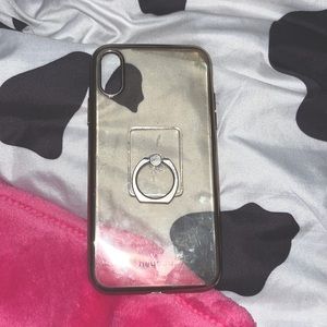 iPhone xr clear phone case with ring